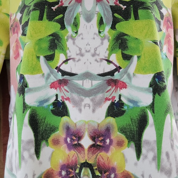 Prabal Gurung for Target floral print vibrant colors Sweatshirt Sz S - Picture 5 of 7